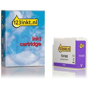 Epson T47AD inktcartridge violet (123inkt huismerk)