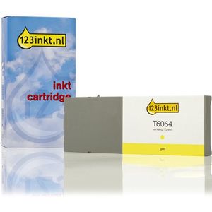 Epson T6064 inktcartridge geel hoge capaciteit (123inkt huismerk)
