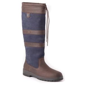 Dubarry - Galway ExtraFit - Regenlaarzen - Navy Brown - Leer met Cordura