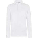 Dubarry - Freshford - Longsleeve Polo - Wit - 60% Katoen, 40% Polyester, UPF 40 Zonbescherming