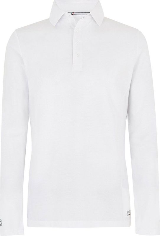 Dubarry - Freshford - Longsleeve Polo - Wit - 60% Katoen, 40% Polyester, UPF 40 Zonbescherming
