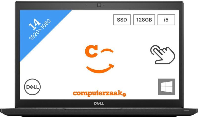 DELL Latitude 7490 Intel® Core™ i5 i5-8350U Laptop 35,6 cm (14") Full HD 8 GB DDR4-SDRAM 512 GB SSD Wi-Fi 5 (802.11ac) Windows 10 Pro Zwart