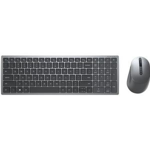DELL KM7120W toetsenbord Inclusief muis RF draadloos + Bluetooth QWERTY Grijs, Titanium