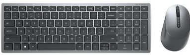 DELL KM7120W toetsenbord Inclusief muis RF draadloos + Bluetooth QWERTY Grijs, Titanium