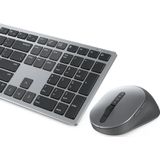 DELL KM7321W toetsenbord Inclusief muis RF draadloos + Bluetooth AZERTY Frans Grijs, Titanium