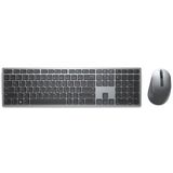 DELL KM7321W toetsenbord Inclusief muis RF draadloos + Bluetooth AZERTY Frans Grijs, Titanium