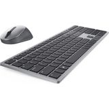 DELL KM7321W toetsenbord RF-draadloos + Bluetooth AZERTY Belgisch Inclusief muis Grijs, Titanium