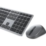 DELL KM7321W toetsenbord RF-draadloos + Bluetooth AZERTY Belgisch Inclusief muis Grijs, Titanium