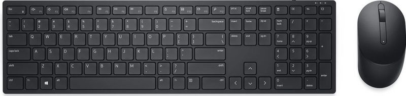 DELL KM5221W toetsenbord Inclusief muis RF Draadloos QWERTZ Duits Zwart