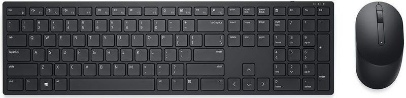 DELL KM5221W toetsenbord Inclusief muis RF Draadloos QWERTY Spaans Zwart