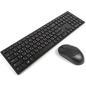 Dell KM5221W toetsenbord Inclusief muis RF Draadloos QWERTY Oekraïens Zwart