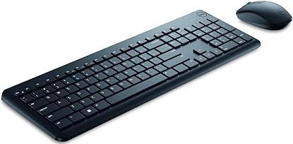 DELL KM3322W toetsenbord Inclusief muis RF Draadloos AZERTY Frans Zwart