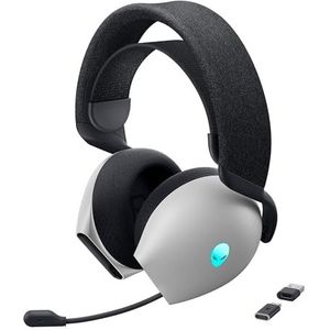 Alienware AW720H Headset Bedraad en draadloos Hoofdband Gamen USB Type-C Zwart, Wit