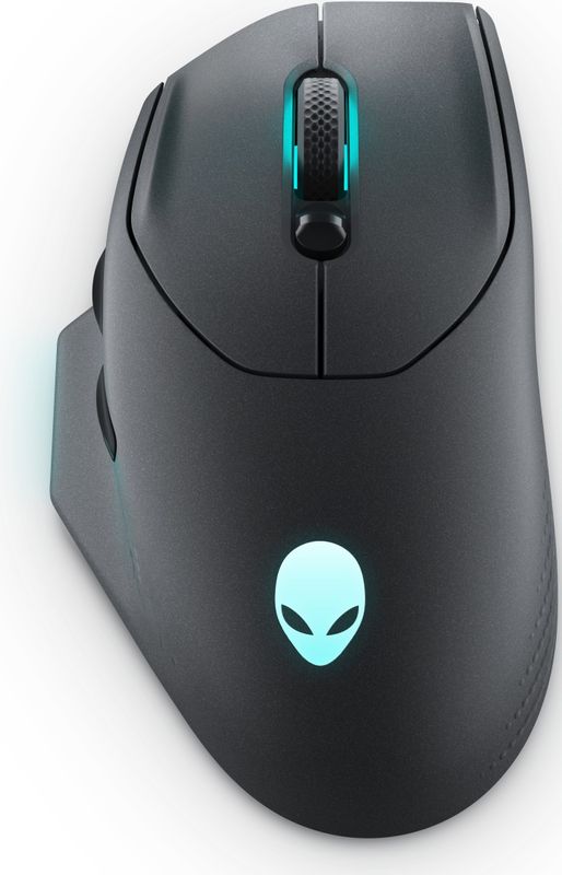 Alienware AW620M muis Gamen Rechtshandig RF Wireless + USB Type-C Optisch 26000 DPI