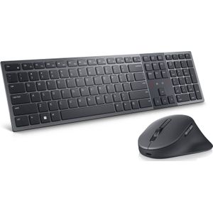 Dell KM900 Qwerty US RF & BT Desktopset - Grijs