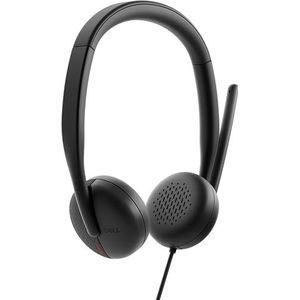 Dell WH3024 Headset Bedraad Hoofdband Oproepen/muziek USB Type-C Zwart