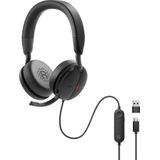 DELL - WH5024 - Bedrade Headset - Zwart - USB Type-C, Actieve Ruisonderdrukking