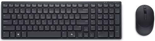 DELL KM555 toetsenbord Inclusief muis Universeel RF-draadloos + Bluetooth QWERTY US International Zwart