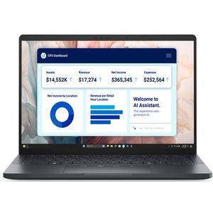 Dell Pro 13 Premium PA13250 - Notebook - Zwart - 13,3 inch - 512 GB - 16 GB RAM - Intel Core Ultra 7