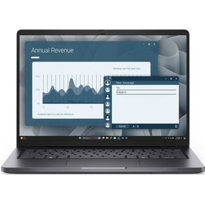 Dell Pro 14 PC14255 (14", 512 GB, 16 GB, DE, AMD Ryzen 5 Pro 230), Notebook, Zwart