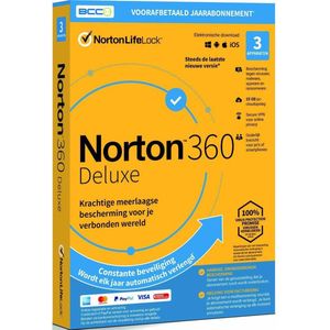 Norton Antivirus 360 Deluxe 25GB - 1 Jaarlicentie - 3 Devices