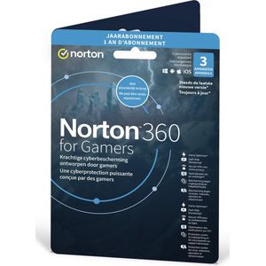 NortonLifeLock Norton 360 for Gamers Nederlands, Frans Basislicentie 3 licentie(s) 1 jaar