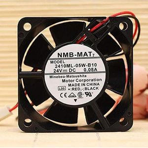 2410ML-05W-B10 6025 6CM 24V 0.08A 2-wire double ball cooling fan