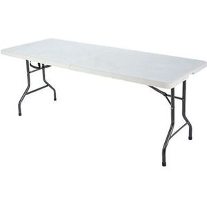 Central Park Tuintafel Party Inklapbaar 6 Personen Wit 180x75cm