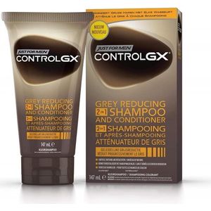 AANBOD 3X Just For Men Control GX  Shampoo en Conditioner - Grijze haarverzwakker