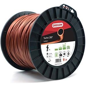 Oregon Techni 545823 280° maaidraad met ronde doorsnede, 2,7 mm, spoel van 280 meter