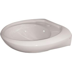 Wastafel VM Isifix Ifix 57x44x17cm Porselein Wit Met Overloop