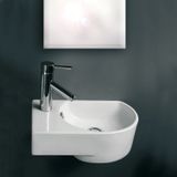 Nemo Go Flexy handenwasser links 41x27x14,2 cm porselein wit 1 kraangat