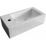 Fontein vm go recto rechthoek 24x50x12 cm porselein glans wit