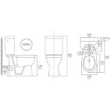 Duoblok VM Go X-Joy Verhoogd H Diepspoel PK - Inclusief Reservoir en Zitting