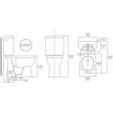 Nemo Go XJoy Toilet – WC Pot – Spoelrandloos – 47x36.5x66 cm - Porselein – Wit