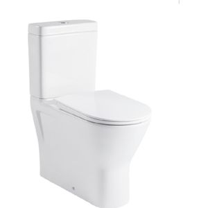 Duoblok VM X-Comfort Verhoogd Rimless - Wit - Inclusief Zitting en Reservoir