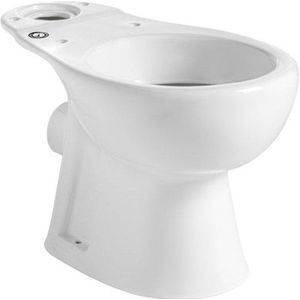 Nemo Start Star staand toilet 650 x 380 x 360 mm wit porselein Huitgang 190 mm wczitting en jachtbak niet inbegrepen FL16AWHA - 049012