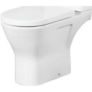 Nemo Spring Ergovita Staand Toilet - 66.5x45x36cm verhoofd - zonder spoelrand - H185cm - zonder zitting en jachtbak - porselein - wit RST11AWHA