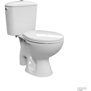 Van Marcke Duoblok Toilet Solution I Ao Aansluiting I Soft-close Aansluiting Wit | Duoblok toiletten