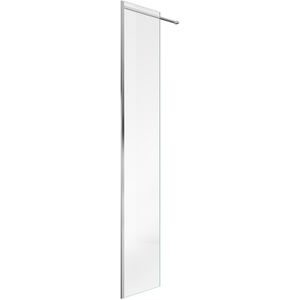 Zijwand inloopdouche van marcke go linard 50x200 cm 8 mm easyclean profielloos chroom