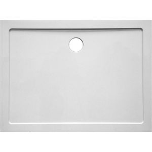 GO by Van Marcke Helion douchebak kunststofcomposiet 160x90x3.5cm rechthoek afvoer D90mm zonder potenstel wit AJSC1690S