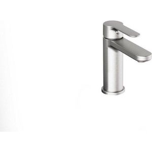 Nemo Nero wastafelkraan - 15.1cm - opbouw - mengkraan - messing RVS geborsteld GL78376/S NK