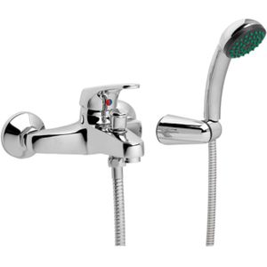 GO by Van Marcke Fresh eengreepsmengkraan baddouche compleet inclusief handdouche hartafstand 15 cm keramische schijven inclusief rozetten en Skoppelingen 101030-