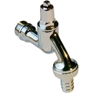 Go by Van Marcke dubbele dienstkraan met sleutel 1/2M mat verchroomd 190903