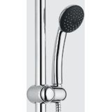 Glijstangset go by van marcke isifix 66 cm met handdouche en doucheslang chroom