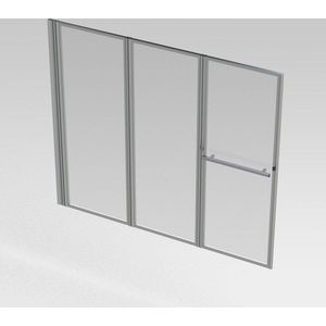 Nemo - Spring Pannello - Badwand - Helder - Glas - 3-delig