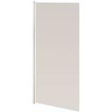 Van Marcke - Go Megalo - Badwand - Wit - Aluminium - 4mm Veiligheidsglas