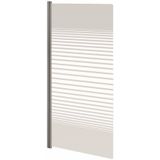Badwand VM Go Ammos Deco - Scharnierend - Chroom - 4mm Veiligheidsglas