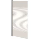 Badwand VM Go Ammos Deco - Scharnierend - Chroom - 4mm Veiligheidsglas