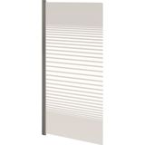 Badwand VM Go Ammos Deco - Scharnierend - Chroom - 4mm Veiligheidsglas